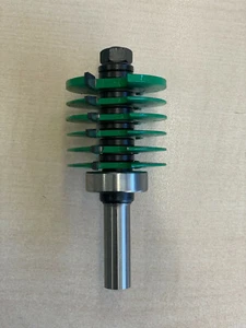 Verleimfräser HM Fingerzinkenfräser Schaft 12 mm 6 Scheiben  Anlaufring - Bild 1 von 5
