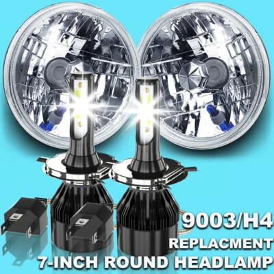 Пара светодиодных фар 7 дюймов для пикапа Ford F 100 F 250 F 350 1953-1977 годов выпуска - Изображение 1 из 4