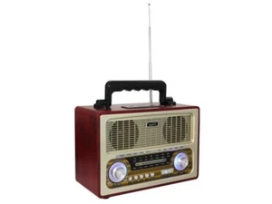 Radio recargable de 3 bandas retro vintage Supersonic SC-1198BT + Bluetooth + USB/SD - Imagen 1 de 1