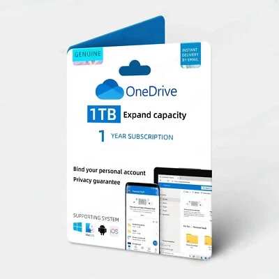 OneDrive 1 TB per un anno di abbonamento - Immagine 1 di 3