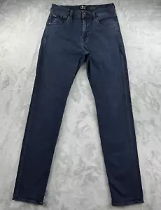 Jeans 7 For All Mankind Uomo 29X33 Blu Adrien Luxe Sport Slim Elasticizzato - Foto 1 di 22
