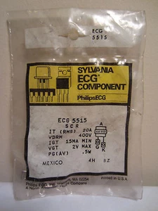 Sylvania Philips ECG 5515  SCR 20A 400V 0.5W Component *NEW* - Picture 1 of 2