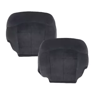 For 1999 - 2002 Chevy Silverado Driver & Passenger Bottom Cloth Seat Cover Gray - Foto 1 di 4