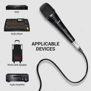 TONOR Dynamic Karaoke Microphone Singing 16.4ft XLR Cable Metal Handheld Outdoor - Picture 1 of 6