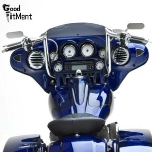 GOODFITMENT Chrome Steady Mirrors For Harley Davidson Road Glide Custom Touring - Picture 1 of 12