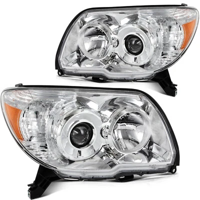 For 2006-2009 Toyota 4Runner Chrome Left Right Headlights Assembly w/Projector Foto 1 de 4