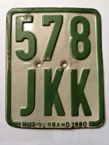 Moped Mofa Roller Nummernschild Kennzeichen 578 JKK 1980  für Sammler gebraucht