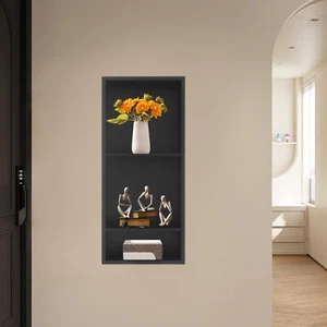 Estante de almacenamiento de ducha empotrado de 3 niveles 304 de acero inoxidable para baño - Imagen 1 de 17