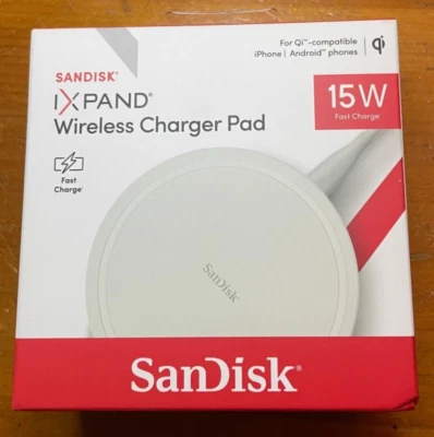NUEVO Cargador Inalámbrico SanDisk iXpand Pad 15W CARGA RÁPIDA iPhone Android ENVÍO GRATUITO Foto 1 de 4