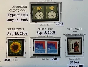 US 2008. Lot of 6 stamps Sc3756 4348. MNH. 5c-42c - Picture 1 of 1