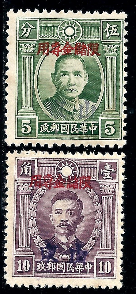 AÑO 1936 China TARIFA DE AHORRO POSTAL, JUEGO DE INGRESOS CON CHULETA DE CONTROL SHANGTUNG Foto 1 de 1