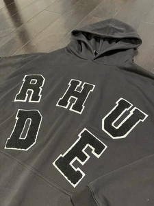 Sudadera con Capucha RHUDE Chenille Letra Deletreada Talla XL Rhuigi Hecha en EE. UU. - Imagen 1 de 9