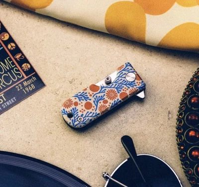 WESN LTD издание Microblade карманный нож G-10 УФ печать мандарин новый в коробке 100 сделано - Изображение 1 из 4