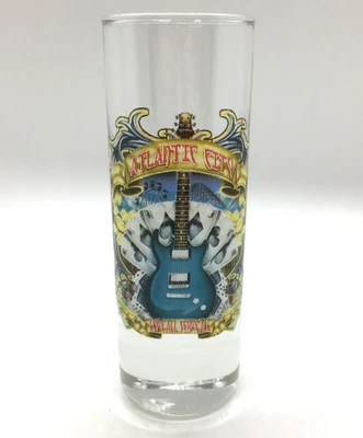 Hard Rock Cafe Shooter Shot Glass Atlantic City Tee Design Series 2009 Guitar - Image 1 of 4
