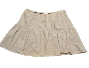 Madewell Brown/Khaki Layered Pleated Mini Skirt Size 14 - Picture 1 of 6