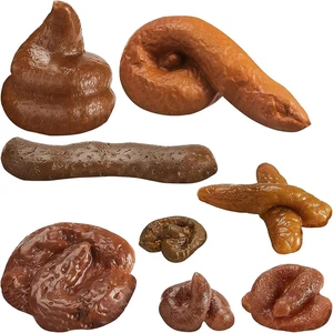 Boao 8 Pcs Fake Poop Realistic Dog Poop Toy Fake Turd Adult Gags and Practical - Picture 1 of 12