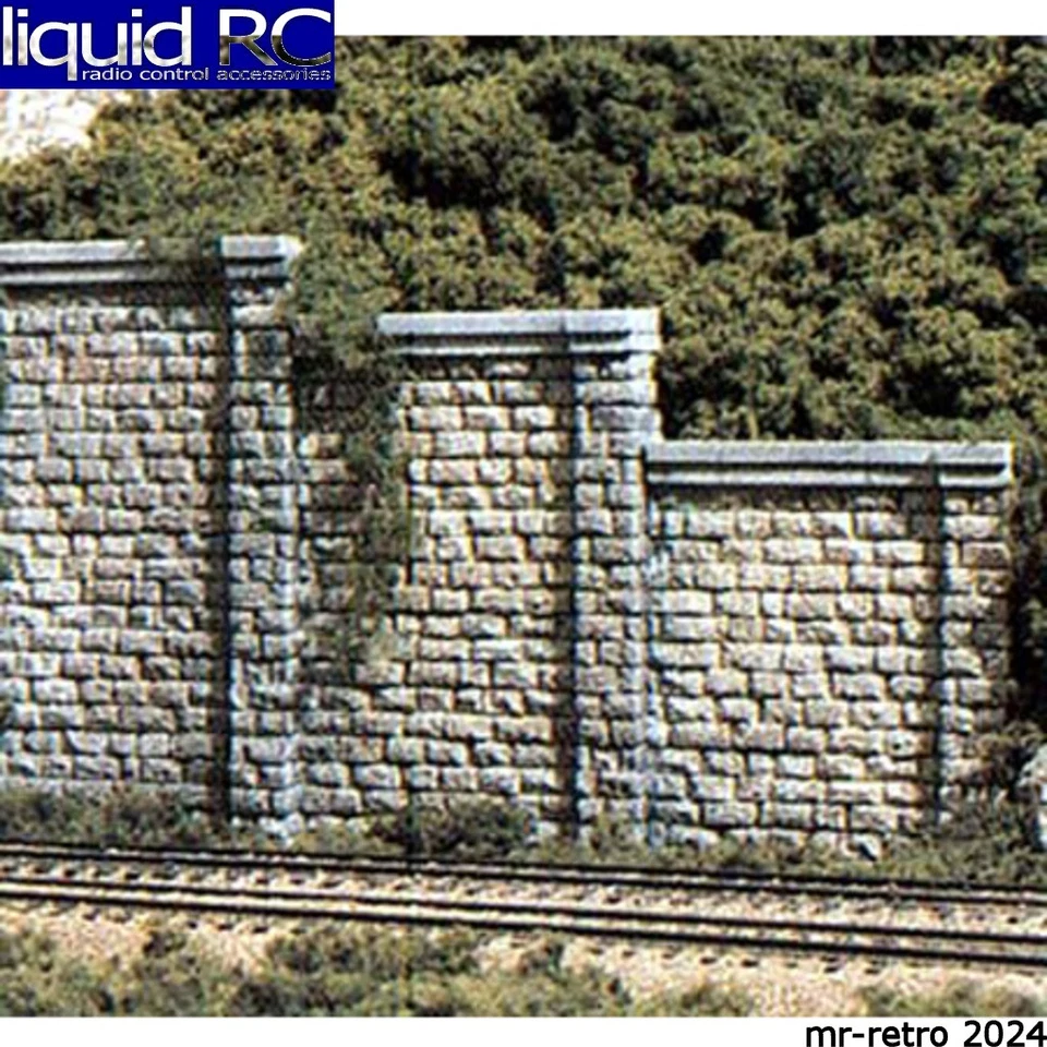 Woodland Scenics 2021 N Scale Cut Stone Retaining Walls 6pcs C1159