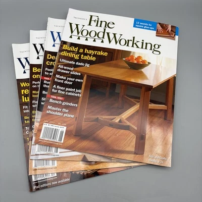 Taunton's Fine Woodworking Magazine Lot 4 Issues 226-229 2012 USA Taunton Press - Image 1 of 4