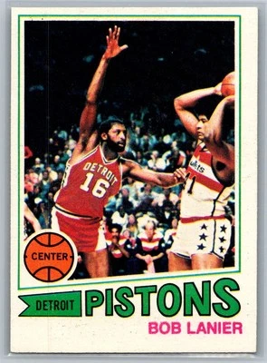 1977-78 Topps Bob Lanier White Backs #61 - Detroit Pistons Foto 1 de 2