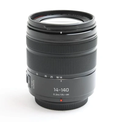 Panasonic Lumix G VARIO 14-140mm F/3.5-5.6 ASPH POWER OIS (M4/3) Black #286 - Image 1 of 4