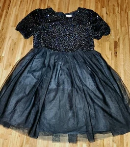 CAT & JACK Size 18 Beautiful sequin Christmas party easter holiday dress - Picture 1 of 8