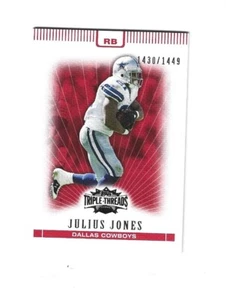 2007 Topps Triple Threads #49 Julius Jones /1449   DALLAS  COWBOYS - Picture 1 of 1