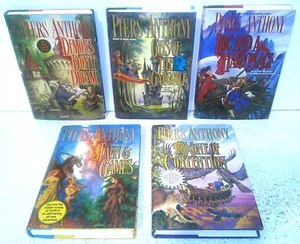 5 Piers Anthony Hardcover Xanth Books Xone of Contention, Faun & Games, Roc and - Picture 1 of 3