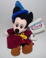 Fantasia Sorcerer Mickey Mouse Bean Bag Plush 8" Disney Store - NEW NWT