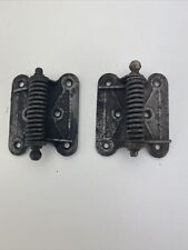 Vintage Antique Spring Loaded Cast Iron Door Hinge Metal Old Hardware Parts