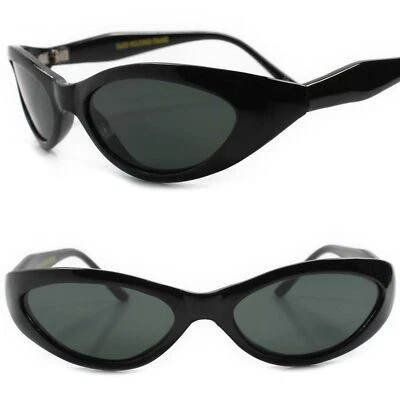Gafas de sol Rockabilly negras vintage clásicas genuinas de los años 70 con ojo de gato antiguas Foto 1 de 4