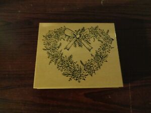Northwoods - 1999 - Heart of Flowers - Romantic - Vintage Mounted Stamp
