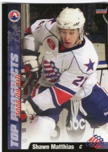 Shawn Matthias 2008-09 AHL Top Prospects Rochester Americans