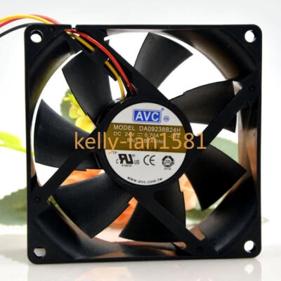 100% Test 1pc AVC DA09238B24H 24V 0.70A 9CM 9038 3-wire Inverter Cooling Fan - Image 1 of 2
