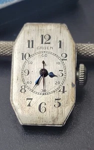 Early Gruen Doctors Nurses Watch Movement Duo Dial 835 For Repairs - Picture 1 of 5