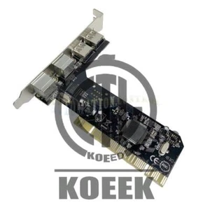 Keyboard Mouse Adapter Card PCI 32bit to 2x PS2 PS/2 + 2x USB 2.0 Port for PC~ - Afbeelding 1 van 3
