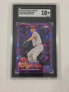 2023 Topps Chrome Sapphire Purple 5/10 Noah Syndergaard SGC 10 Pop 1!!! - Picture 1 of 2