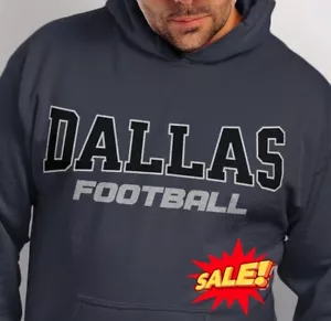 Men's Dallas Football Hoodie, Salute Armed Services, XL-5XL, Game Day Jacket - Picture 1 of 7