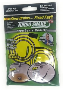 Turbo Cleaner Lavello Serpente Draga Sblocca Scarico Capelli Doccia e Vasca Strumento Rimozione + Gancio - Foto 1 di 2