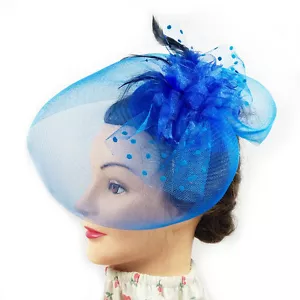 Fascinator - Flower Net Mesh Hair Clip (STS01004) - Picture 1 of 1