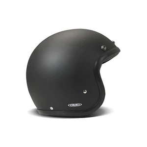 DMD Retro Solid Matt Black Open Face Helm Jethelm Motorradhelm ECE2206 Gr. L - - Bild 1 von 4