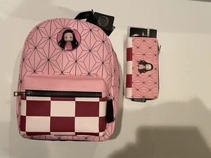 Bioworld Demon Slayer Kimetsu No Yaiba Nezuko Mini Backpack and wallet - NWT - Picture 1 of 3