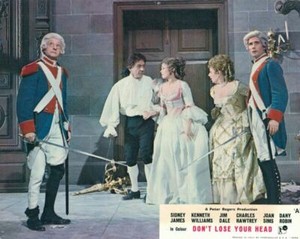 Don't Lose Your Head Carry On Lobby Card Sidney James Joan Sims Dany Robin