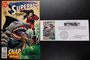 Superboy (1994) #67 SIGNED by Tom Grummett with Notarized Witness of Signature - Picture 1 of 5