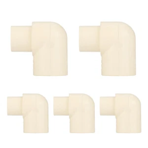 5 Pack EFIELD CPVC Fittings, 1/2" Spigot x 1/2" Socket CPVC CTS 90° Street Elbow - Picture 1 of 6