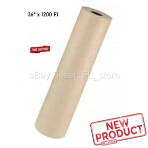 Papel Kraft Marrón 36" x 1200 Pies 30 Lbs Peso Base Rollo Embalaje Envío - Imagen 1 de 12