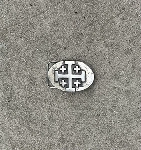 Jerusalem cross belt buckle by Chris Levatino - Picture 1 of 5