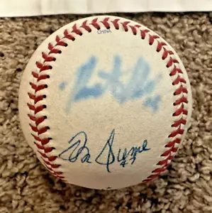 Autographed/Signed Baseball (Chris Duffy, Tum Hume, Heath Bell, Aaron Fultz)-MLB - Picture 1 of 3