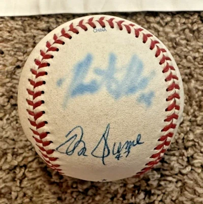 Autographed/Signed Baseball (Chris Duffy, Tum Hume, Heath Bell, Aaron Fultz)-MLB - Image 1 of 3
