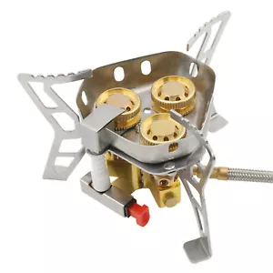 1 PC 6800W Aluminum Alloy Outdoor Tourist Foldable Windproof Camping Gas Stove - Foto 1 di 20