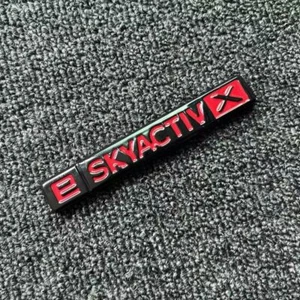 Black Red e SKYACTIV X Emblem Badge Sticker For 2021 2022 2023 CX-30 CX-50 CX-5 - Picture 1 of 4